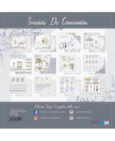COLECCIÓN 30x30 PAPERS FOR YOU Sueños De Comunión Niño moreno 2