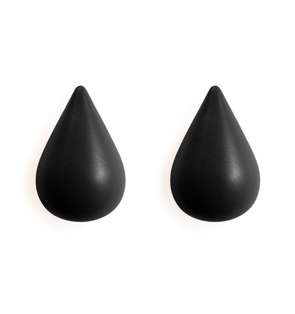 Colgadores madera forma de gota 2ud · grande - Dendago