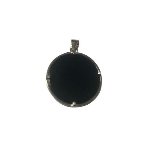 Colgante Eguzkilore Plata con Onix - Dendago