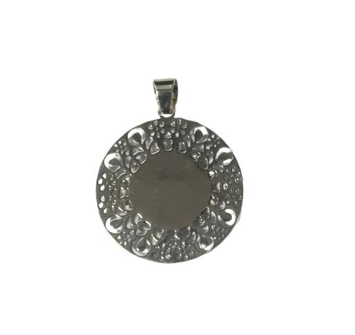 Colgante Eguzkilore Plata Redondo Calado - Dendago