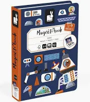 “Libros magnéticos educativos Magnetic Books de Janod, con piezas imantadas para crear escenas, estimular la imaginación y aprender jugando de forma creativa.”