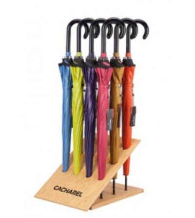 Expositor de madera plegable para 12 paraguas 1