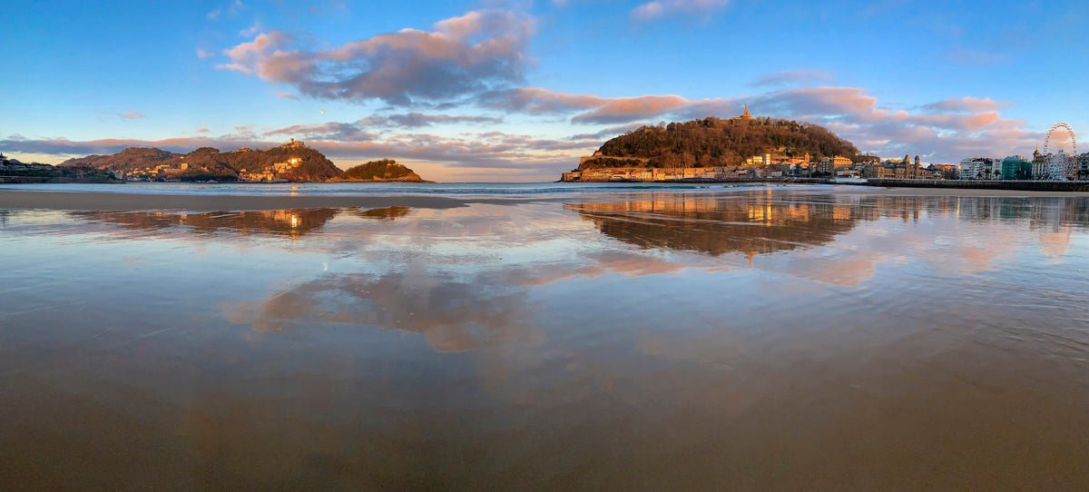 Fotografia País Vasco San Sebastián / Donostia . Amanecer en la Concha - 1 75 x 34 cm. - Dendago