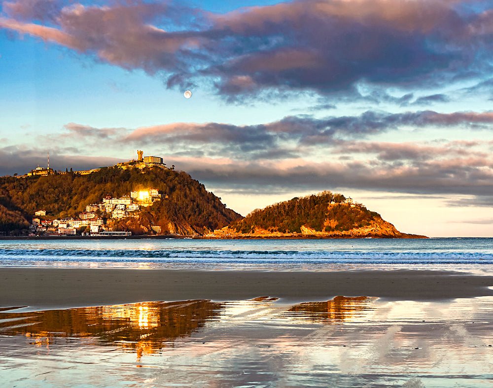 Fotografia País Vasco San Sebastián / Donostia . Amanecer en la Concha - 2 64 x 50 cm. - Dendago