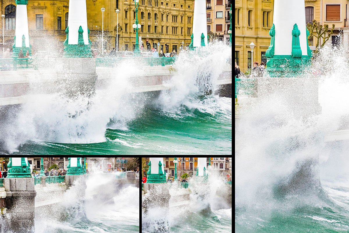 Fotografía País Vasco San Sebastián / Donostia OLAS 50 X 75 cm. - Dendago