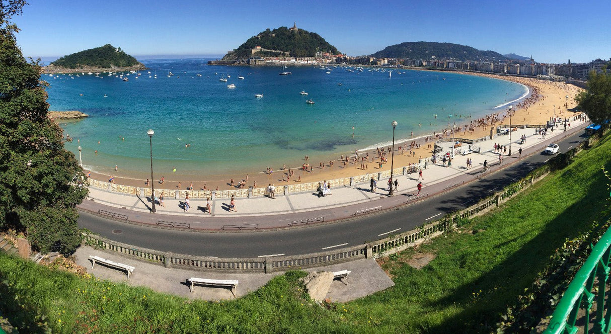 Fotografía País Vasco San Sebastián / Donostia Playa de la Concha2 75 x 41 cm. - Dendago