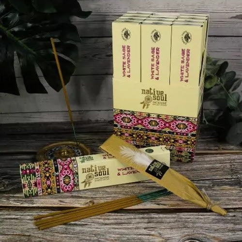 Incienso Native soul salvia blanca y lavanda