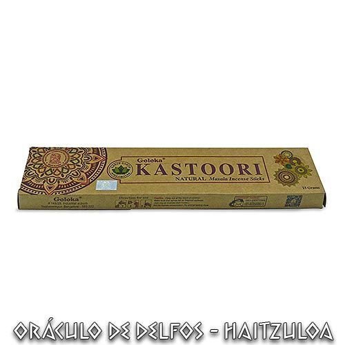 Incienso orgánico Goloka Kastoori 15gr - Dendago