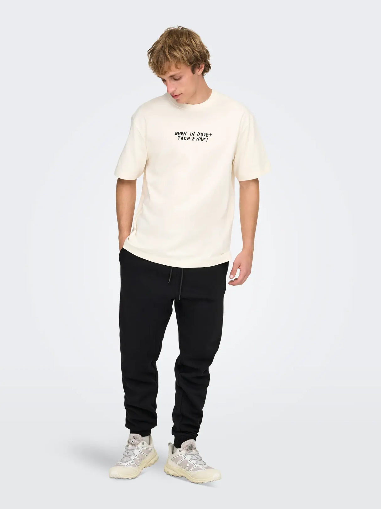 Pantalon negro goma Only-sons