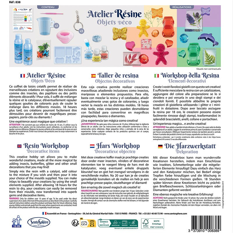Kit objetos decorativos de resina SentoSphère