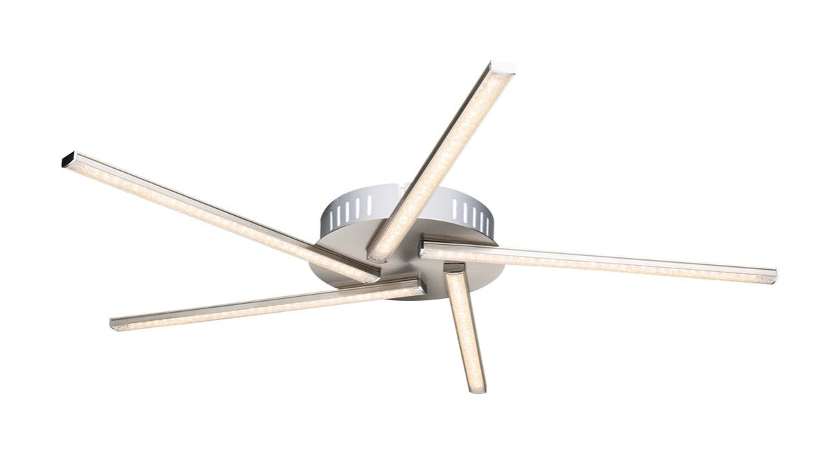 LÁMPARA DE TECHO METAL NIQUEL MATE - Dendago