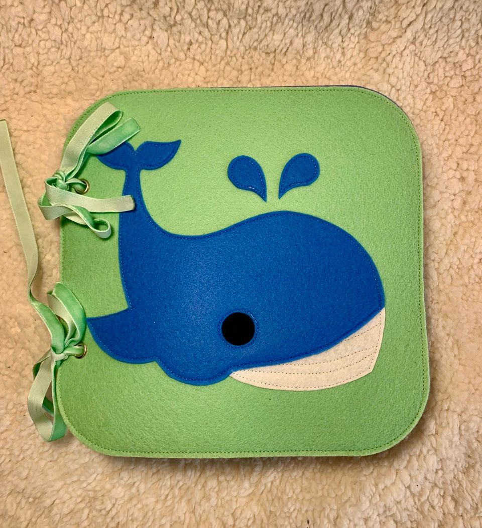 Libro didáctico sensorial Ballena - Dendago