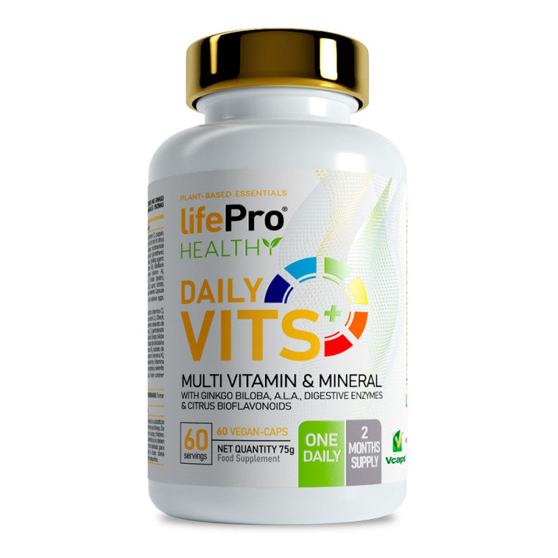 Multivitaminas y Minerales Daily Vits 60 Vegancaps LIFE PRO NUTRITION
