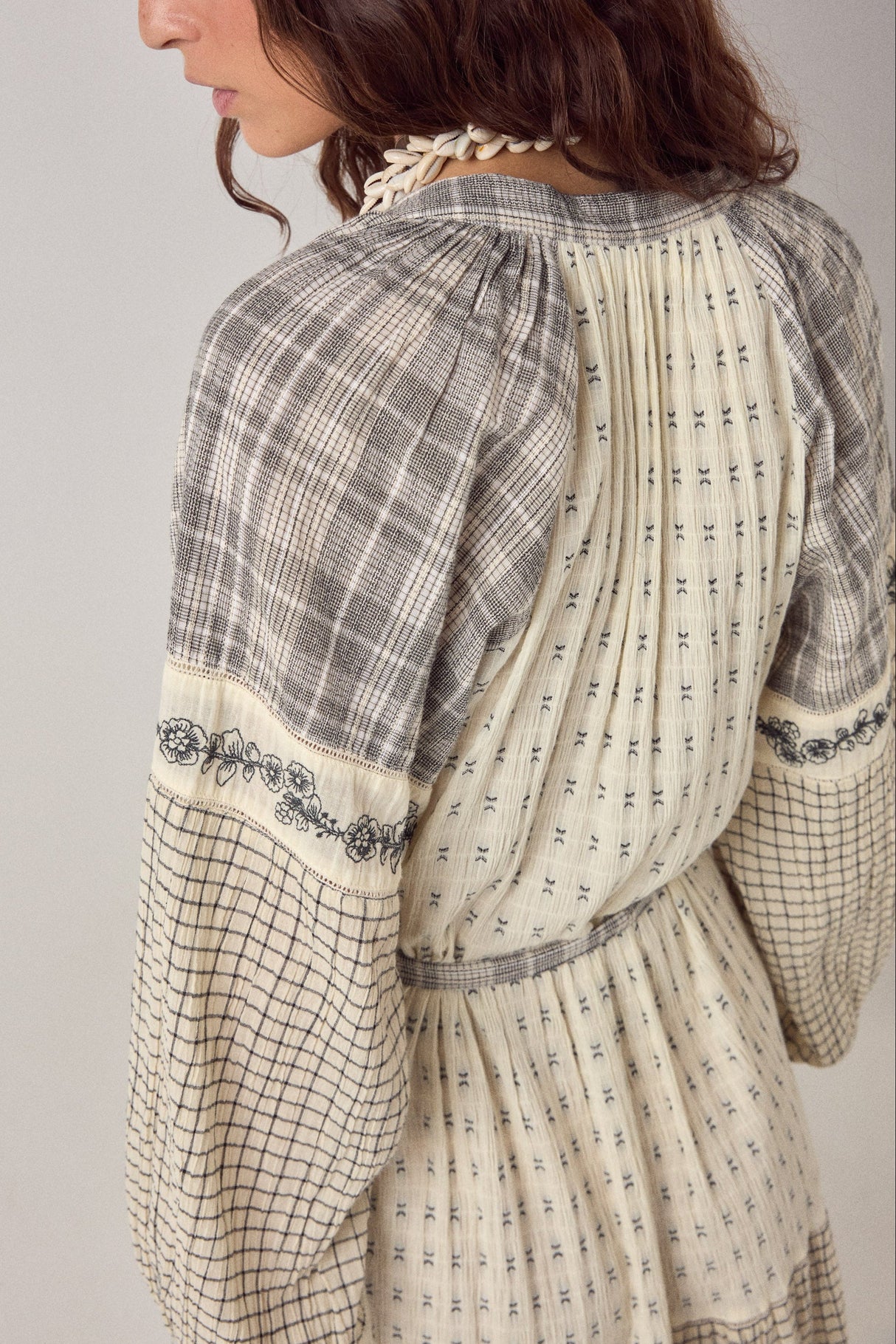 MAISON HOTEL VESTIDO LARGO PATCHWORK ALBA