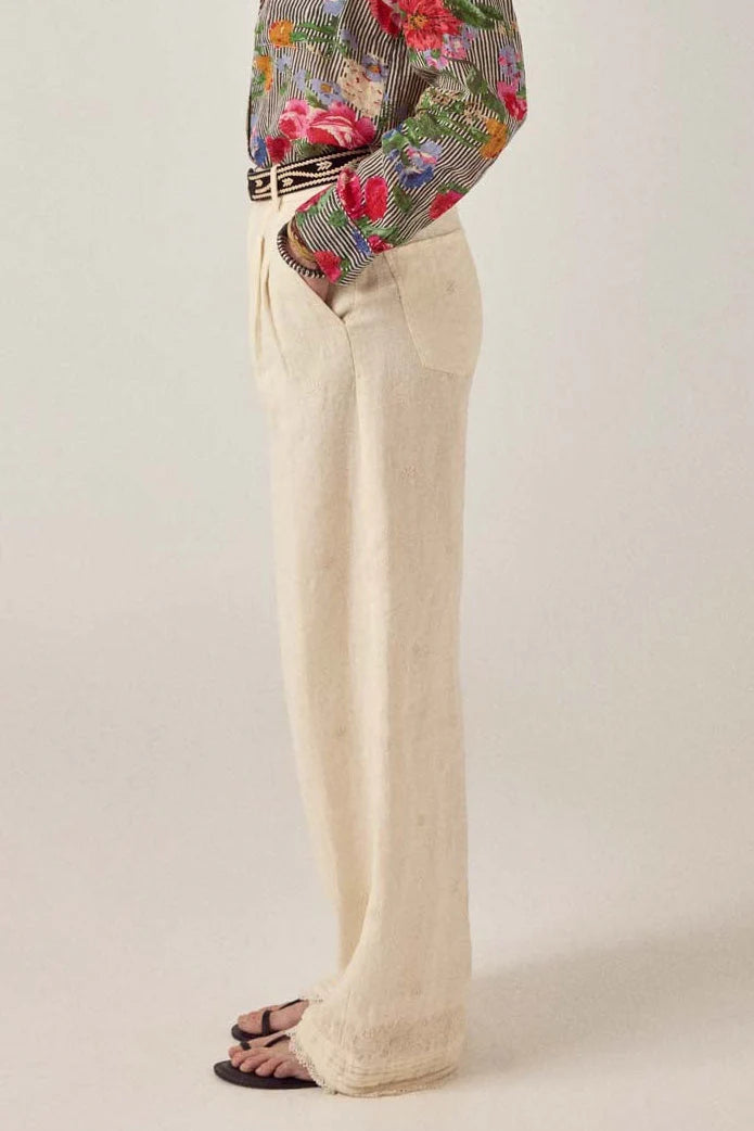 MAISON HOTEL PANTALON RECTO LINO SOLSTICE OTTO