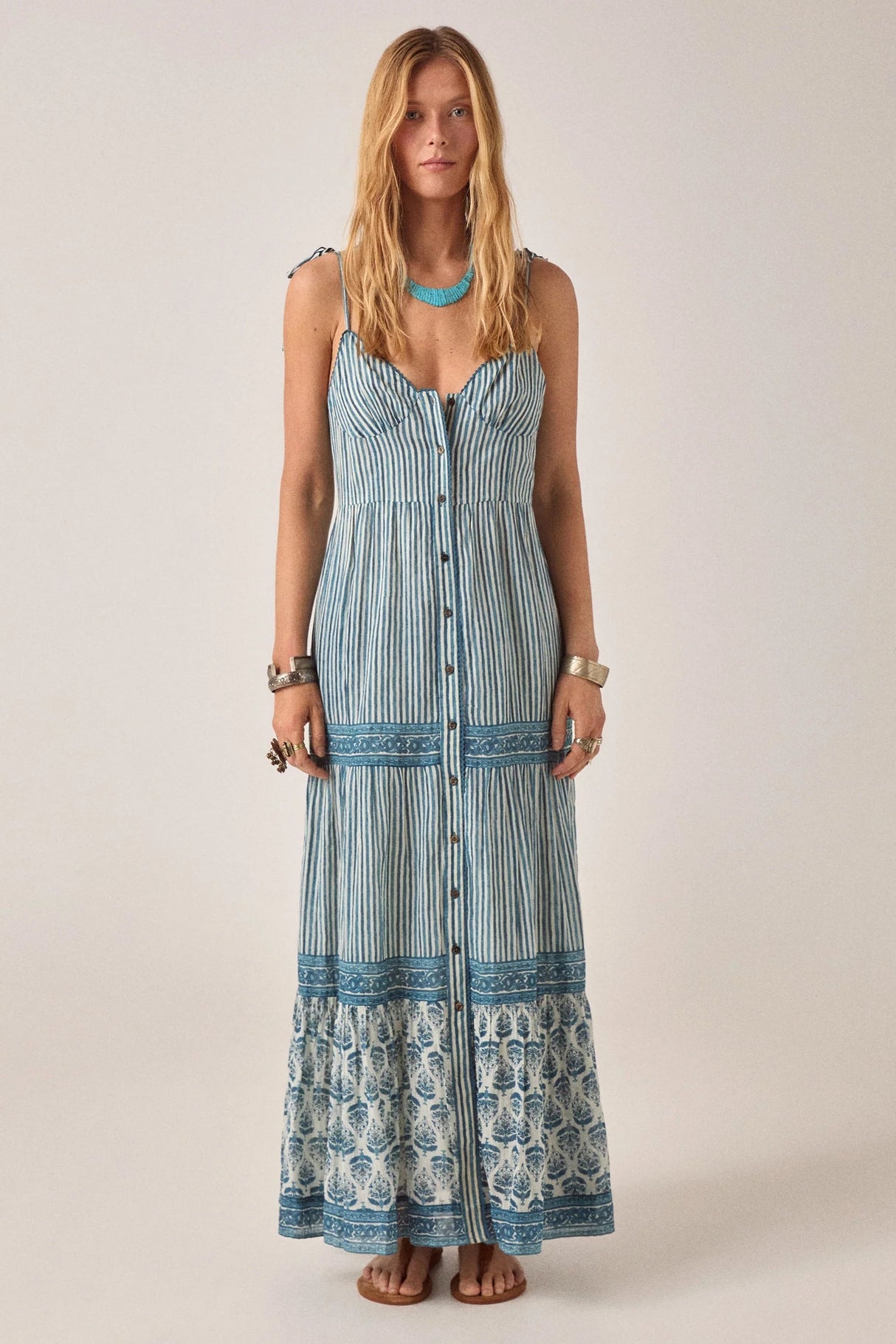 MAISON HOTEL VESTIDO TIRANTES RAYAS CRISTINA