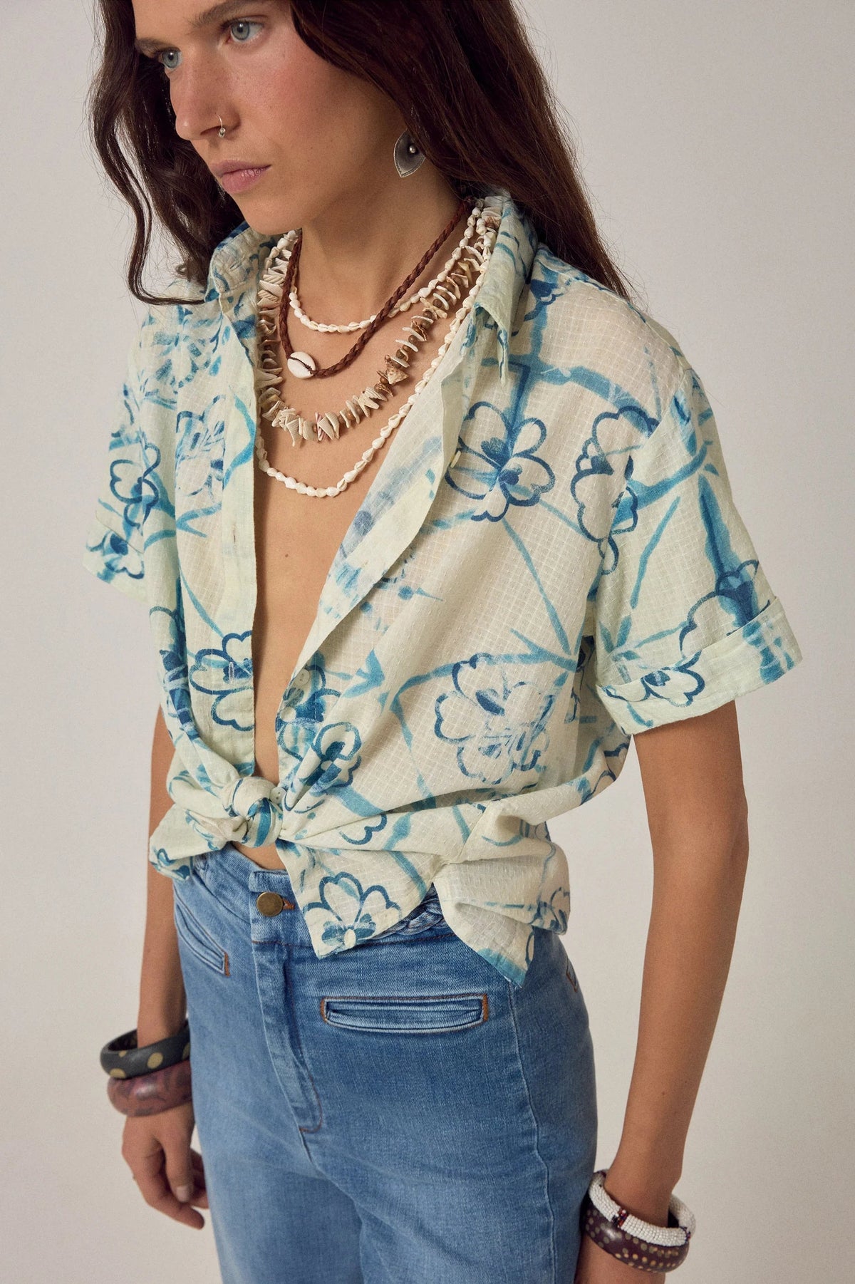 MAISON HOTEL CAMISA M/CORTA ESTAMPADA KENZO OKINAWA