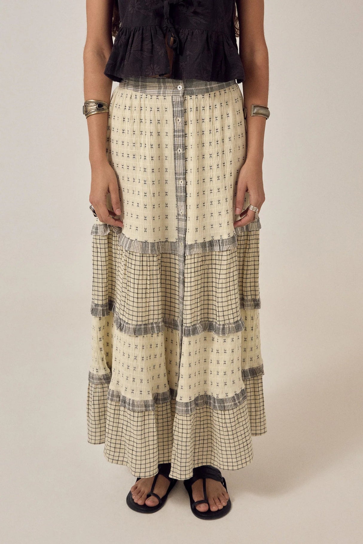 MAISON HOTEL FALDA LARGA PATCHWORK COSETTE
