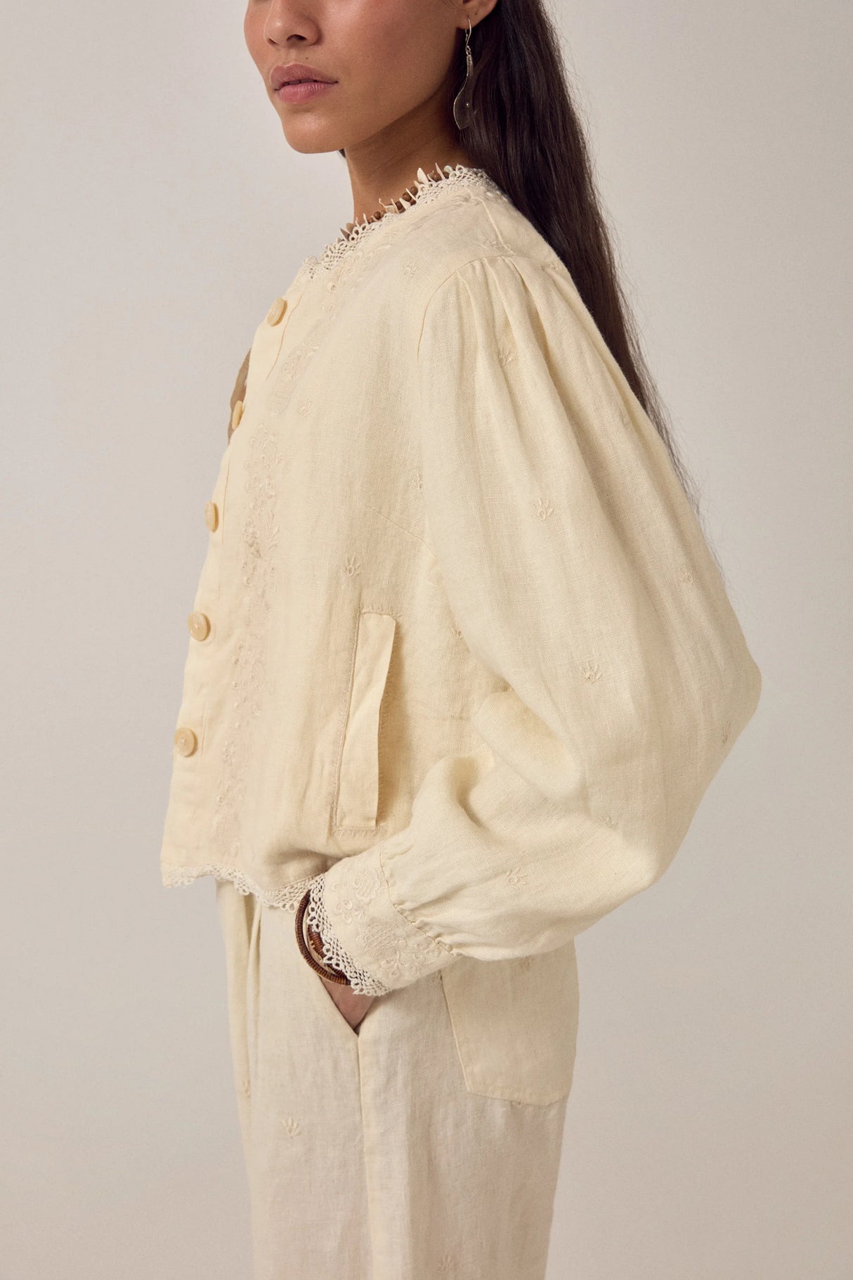 MAISON HOTEL CHAQUETA LIGERA LINO SOLSTICE OTELO