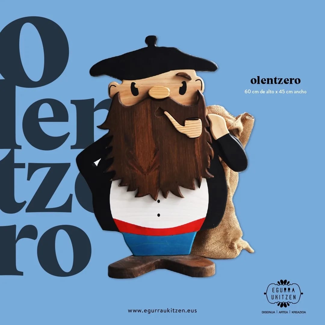 Olentzero de madera - Dendago