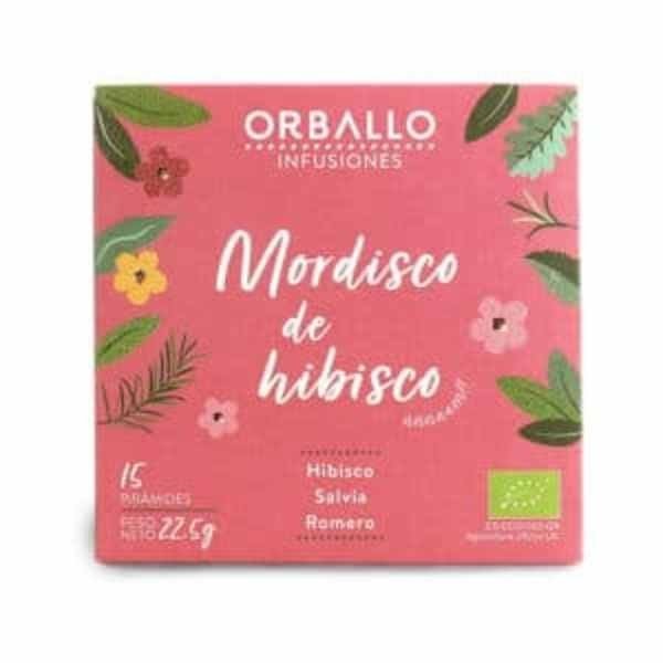 ORBALLO infusion mordisco de hibisco 15 piramides - Dendago