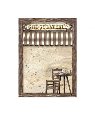Papel arroz Stamperia A6 Coffee and Chocolate backgrounds (8UD) 2