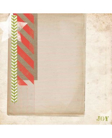 PAPEL SCRAP 30x30 BOBUNNY Christmas Collage 1