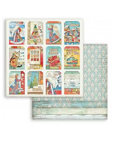 PAPEL SCRAP 30x30 Stamperia Christmas Patchwork 803 1