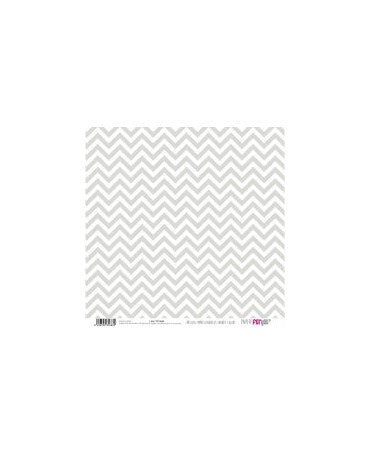 PAPEL SCRAP ESTRELLAS - RAYAS ZIG ZAG Gris 2