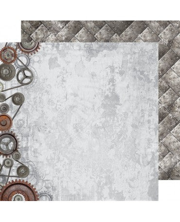 PAPEL SCRAP KAISERCRAFT Paper Factory 42 Ironworks 1