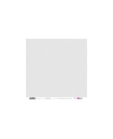 PAPEL SCRAP PUNTOS MINI - NUBES Gris 1