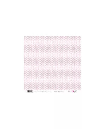 PAPEL SCRAP PUNTOS MINI - NUBES Rosa Bebé 2