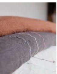 Plaid natural %100 lino - Dendago