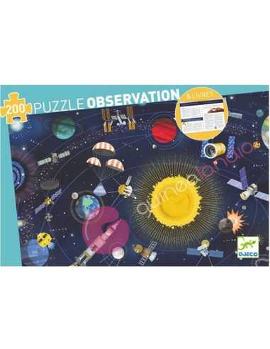 Puzzle Observación El espacio 200 pzs Djeco - Dendago