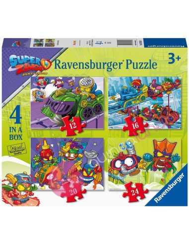 Puzzle Progresivo Super Zings 12+16+20+24 piezas - Dendago