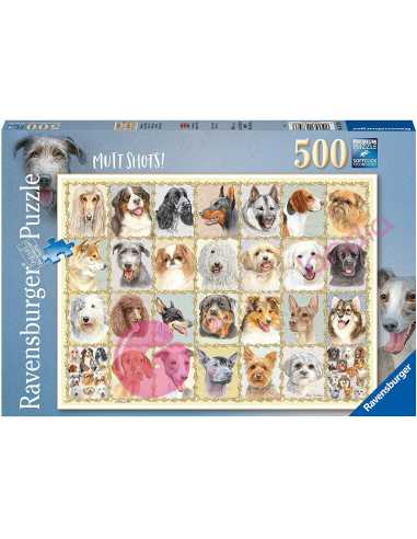 Puzzle Retratos de perros 500 piezas - Dendago