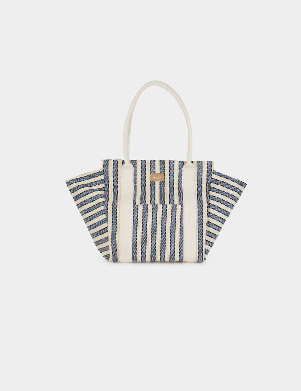 Bolso tote de rayas crudo Morgan