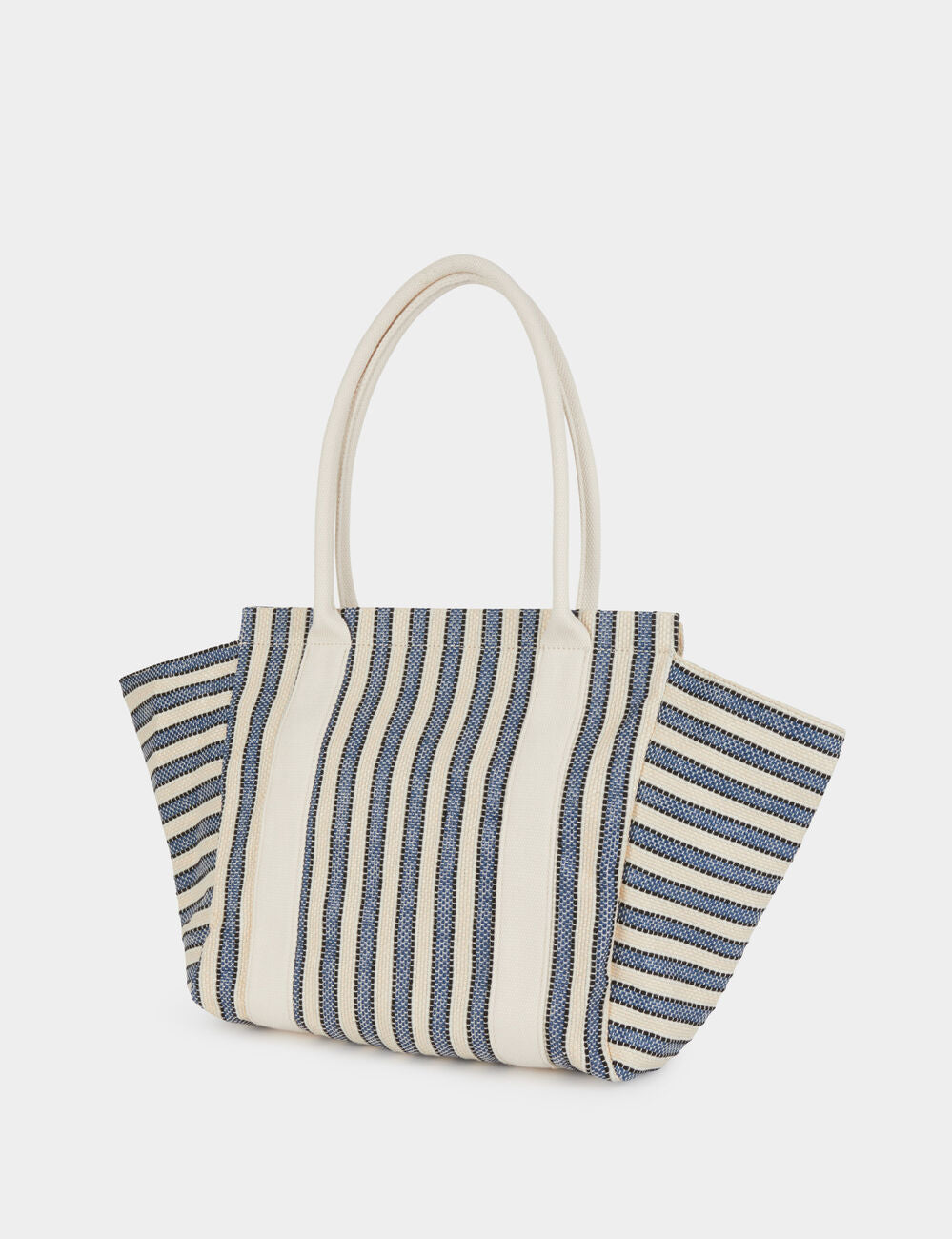 Bolso tote de rayas crudo Morgan