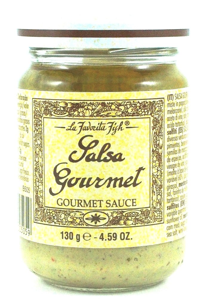 Salsa gourmet de verduras y mostaza LA FAVORITA FISH - Dendago