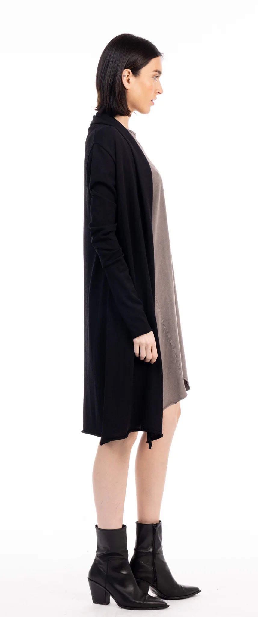 HÏKA BASQUE BRAND CARDIGAN LARGO BLACK