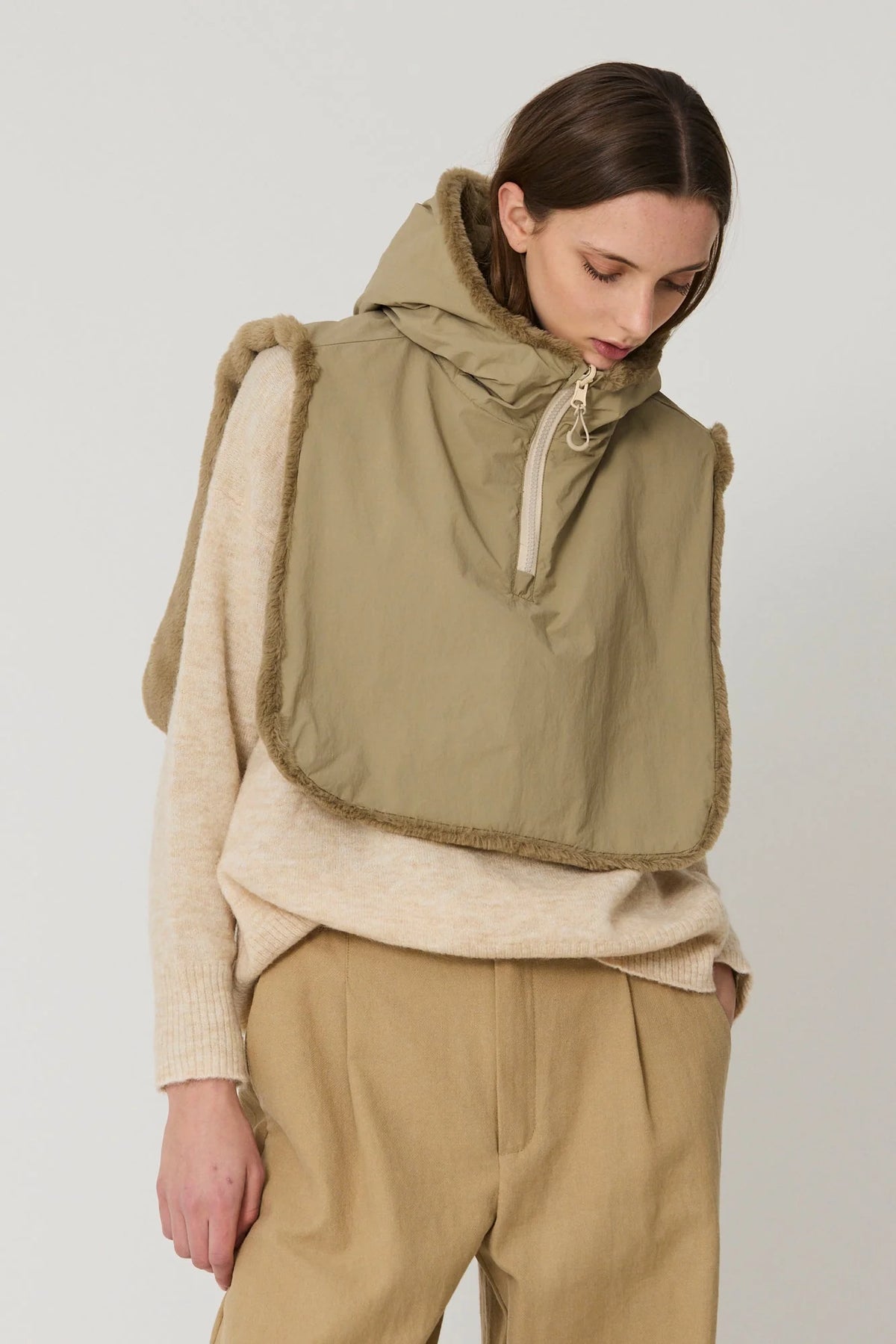 TANTÄ RAINWEAR CAPUCHA REVERSIBLE CORIANDER BING