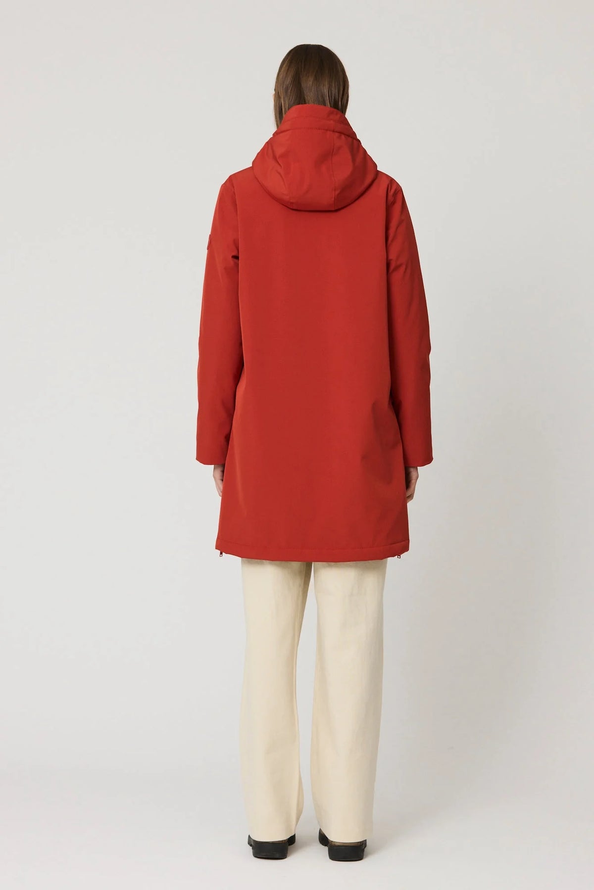 TANTÄ RAINWEAR PARKA IMPERMEABLE RED OCHRE VERGLAS