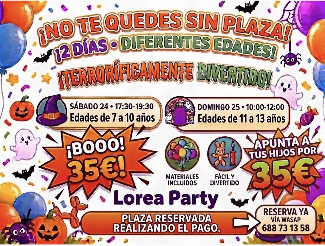 Talleres de globos Halloween