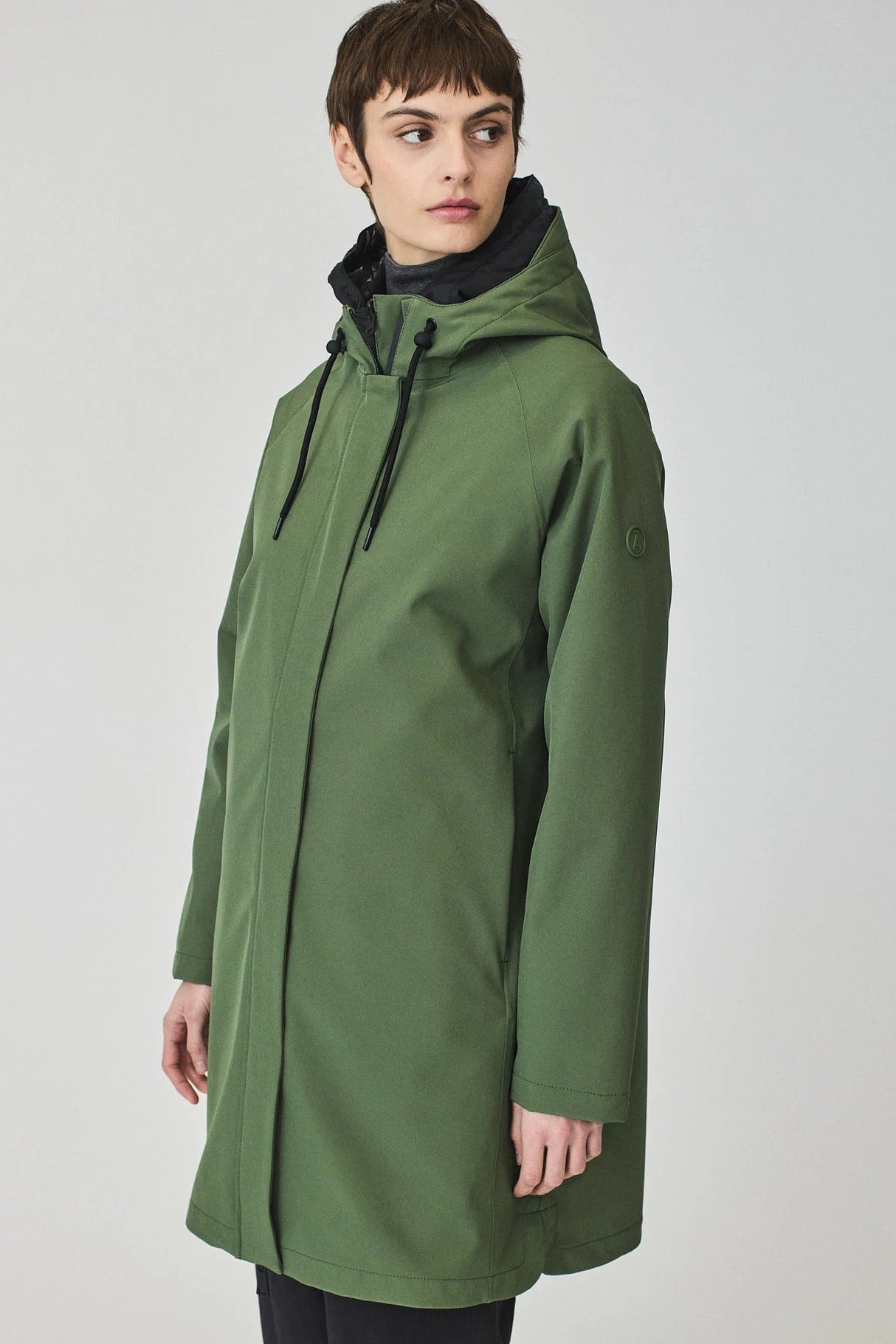 TANTÄ RAINMWEAR ABRIGO DESMONTABLE BRONZE GREEN OLUJA - Dendago