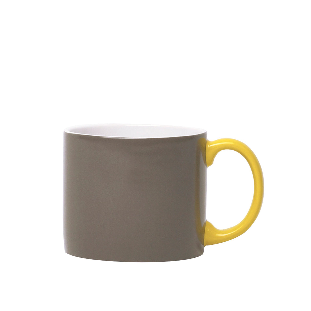 Taza gris con mango amarillo - Dendago