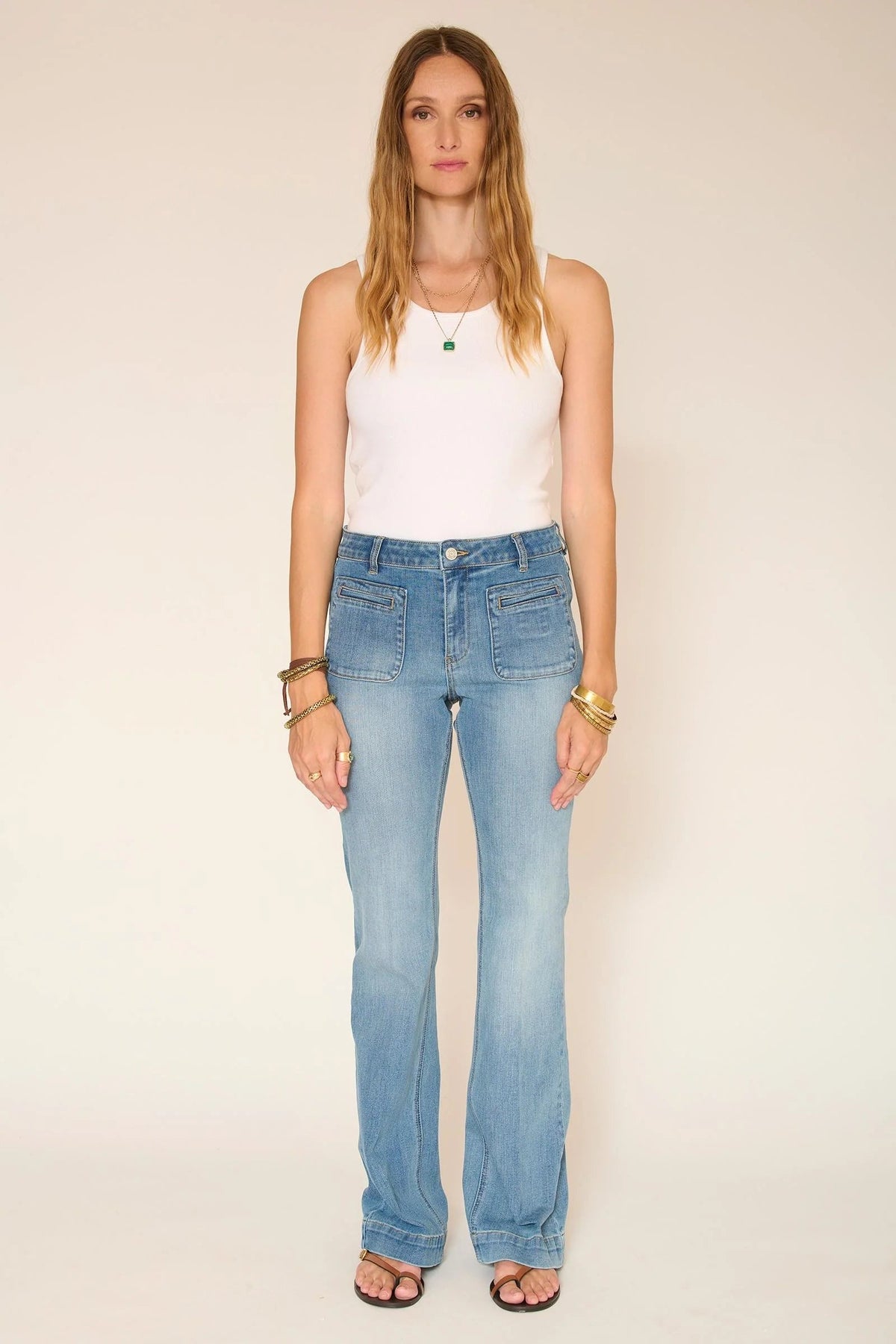 MKT STUDIO PANTALON TEJANO FLARE DIANA WILSON