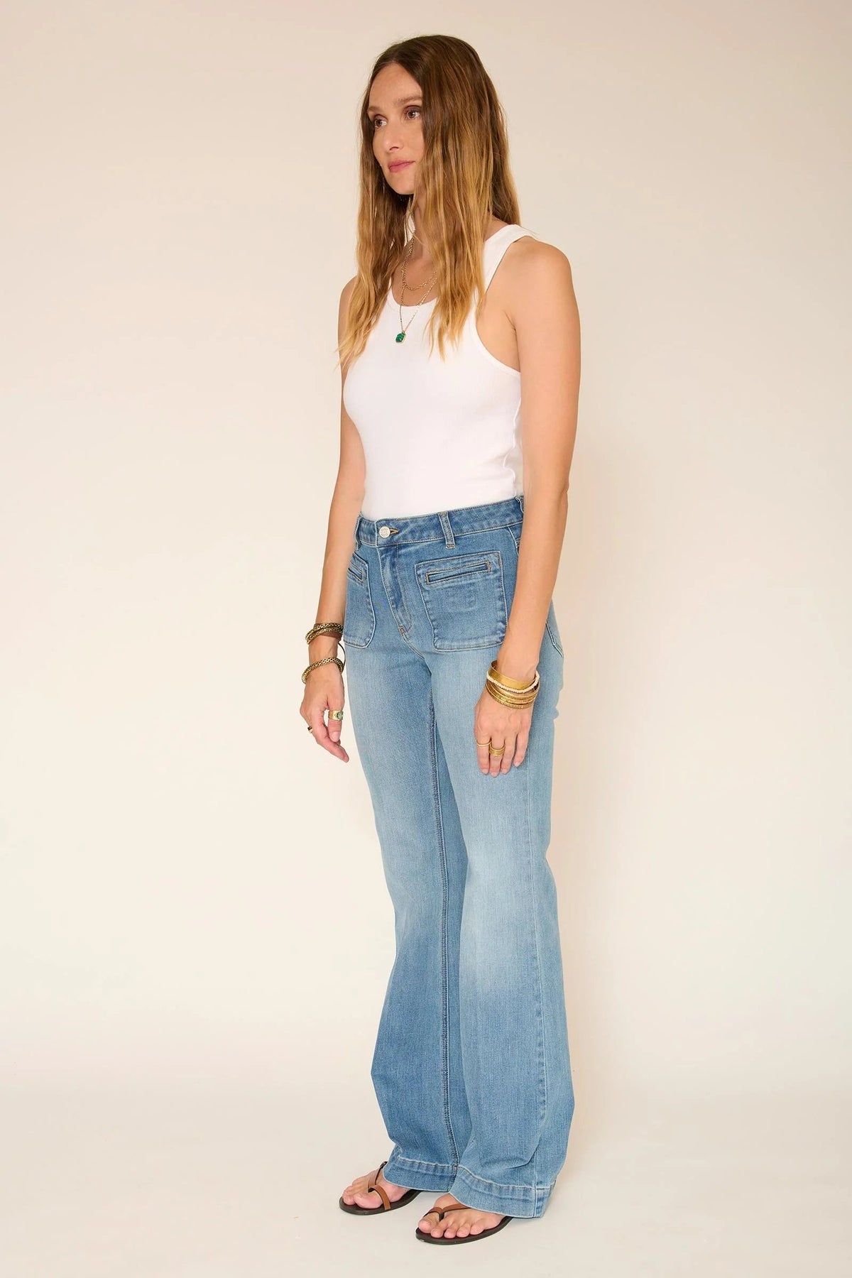 MKT STUDIO PANTALON TEJANO FLARE DIANA WILSON