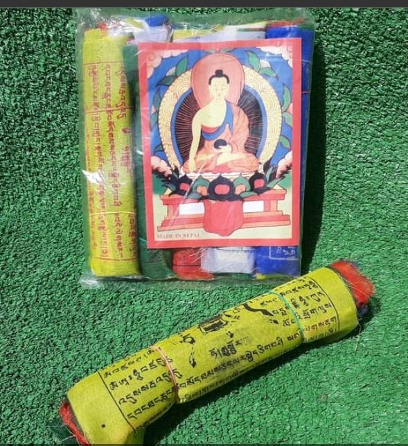 Tira de 25 banderas tibetanas - Dendago