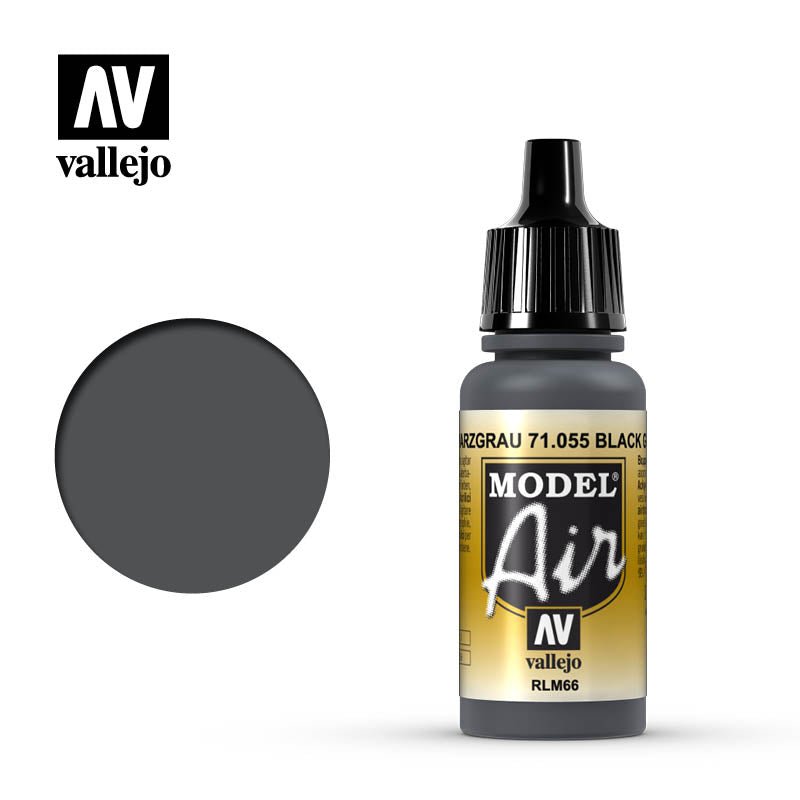 Vallejo Model Air 71.055 RLM66 Black Grey - Dendago