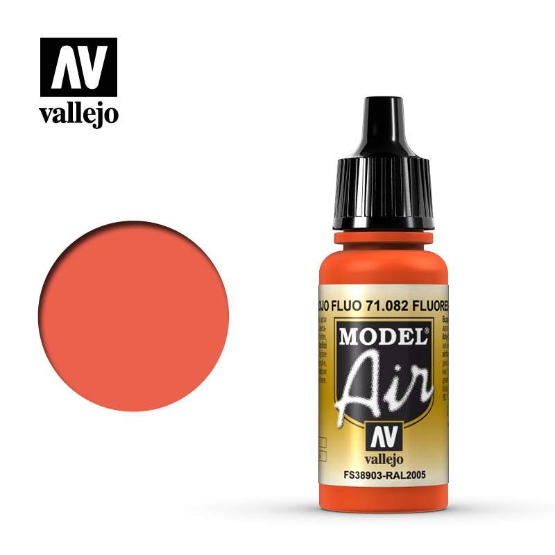 Vallejo Model Air 71.082 Rojo fluorescente - Dendago